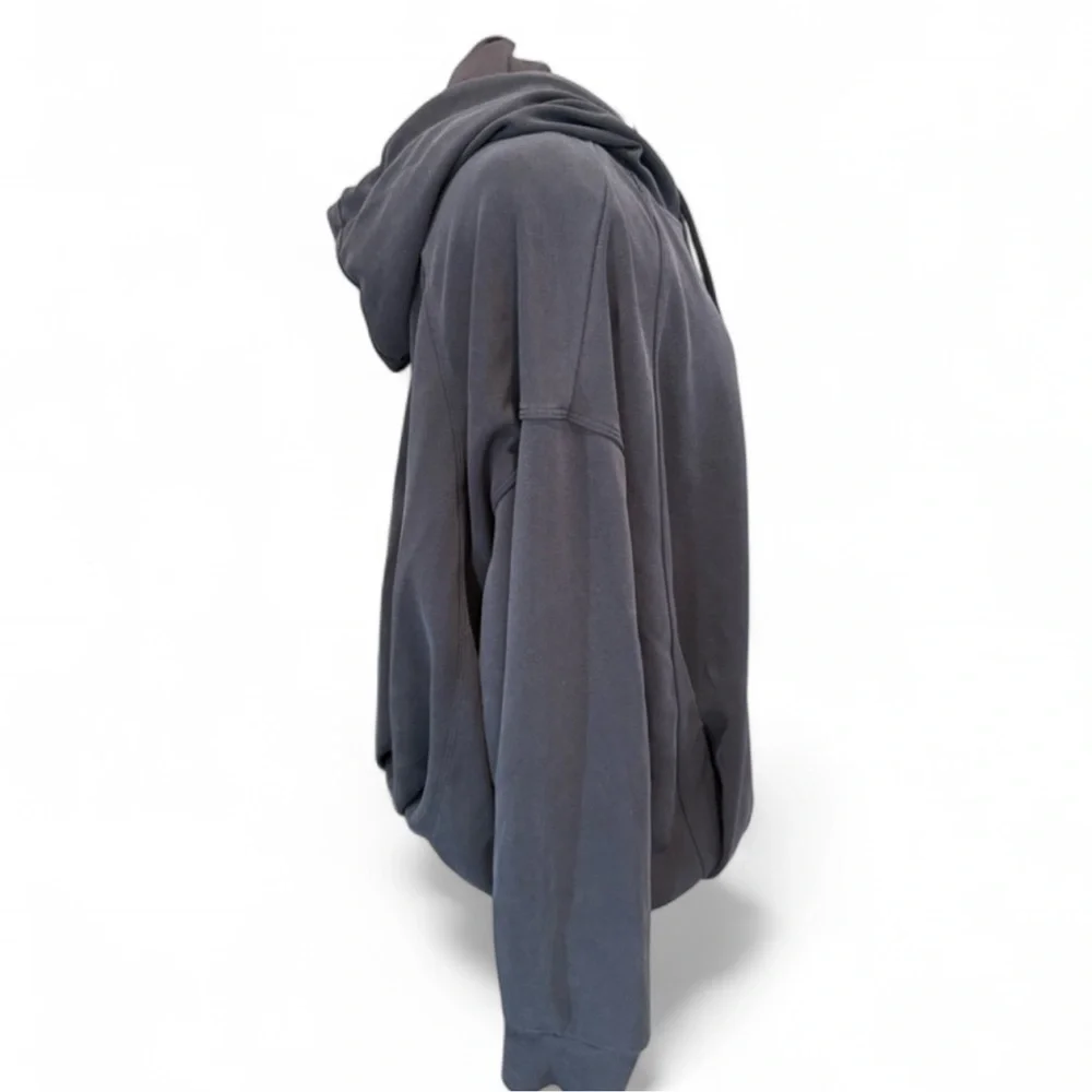 Athleta Seasoft Navy blue hoodie with bubble hem - XL - Picture 7 of 8